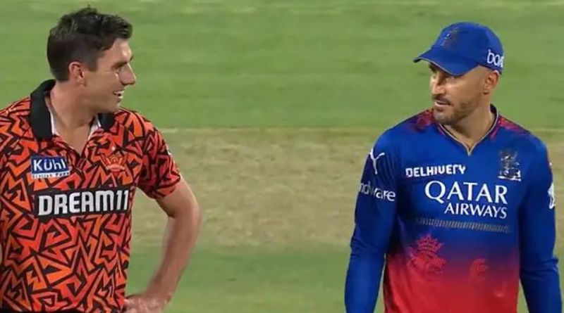 RCB vs SRH: Once again there was an argument over the coin during the toss, Cummins and Faf clashed with each other… watch the video